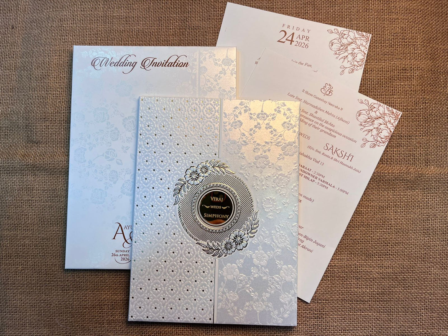 Classy Wedding Card | SS - 743