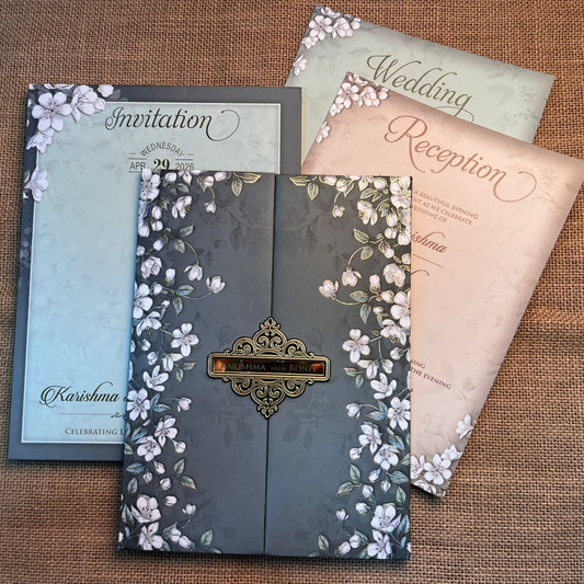 Floral Wedding Card | SS - 737