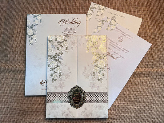 Floral Wedding Card | SS - 739