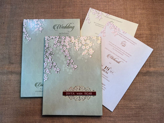 Floral Wedding Card | SS - 740