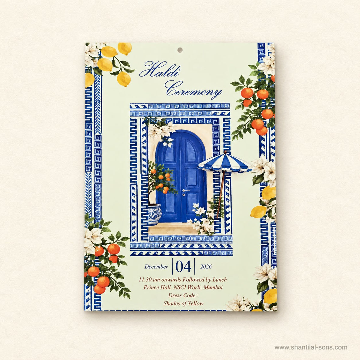 Pichwai Wedding Invitation | SS - 2065