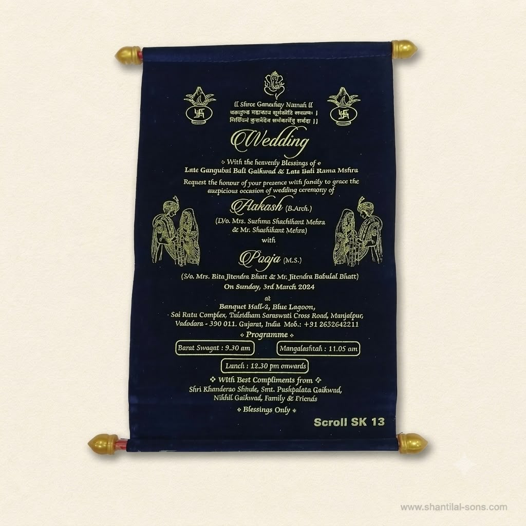 Elegant Scroll Invitation | SSR- 65