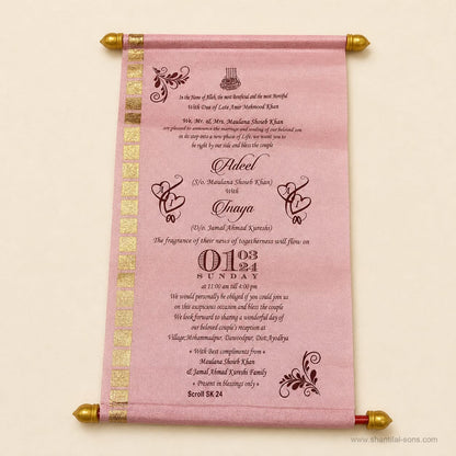 Elegant Scroll Invitation | SSR- 54