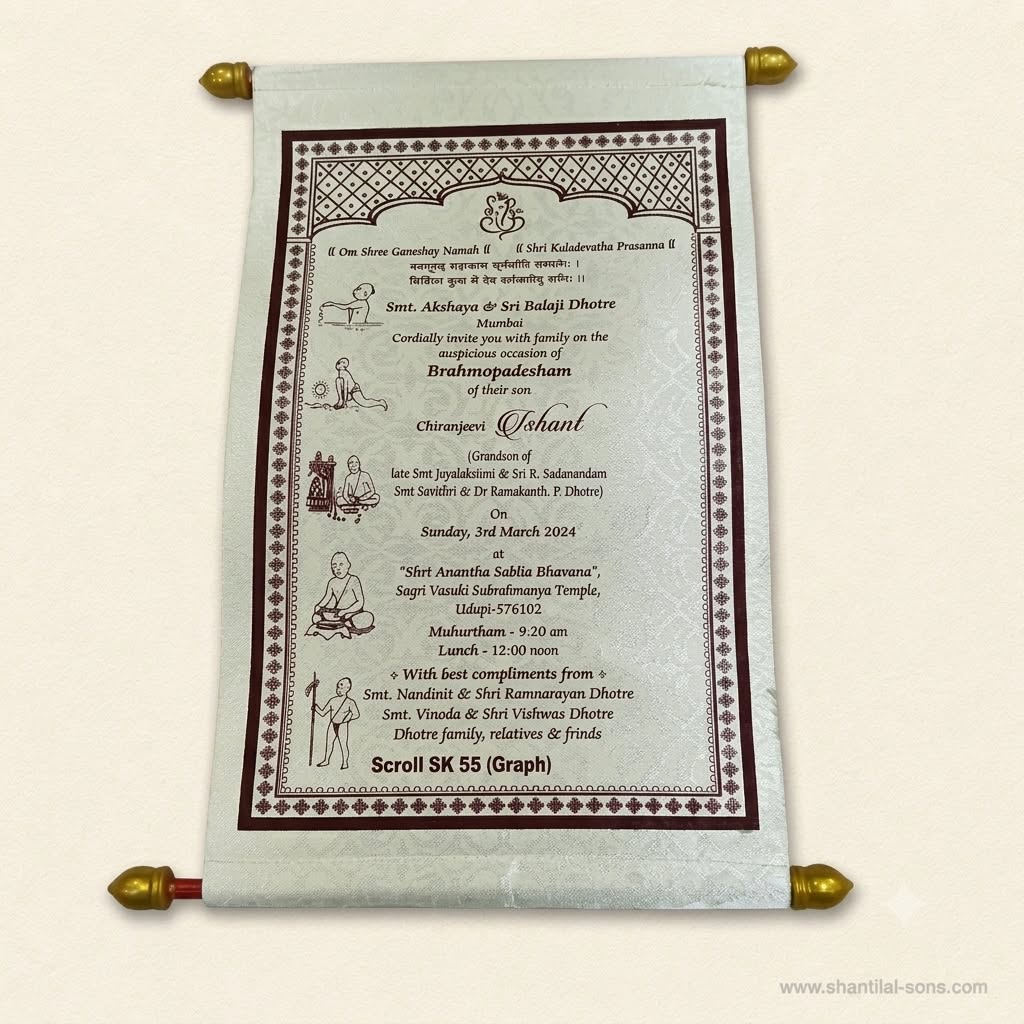 Elegant Scroll Invitation | SSR- 64