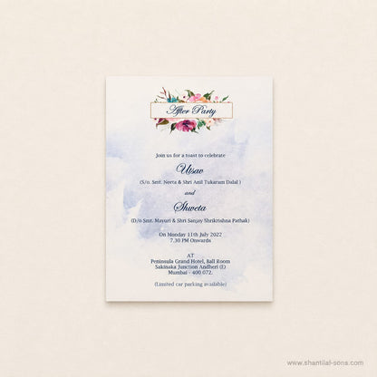 Floral Wedding Invitation | SS - 8065