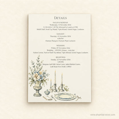 Minimal Wedding Invitation | SS - 2060