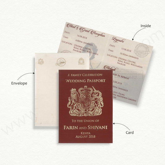Designer Wedding Passport | SS - 80161