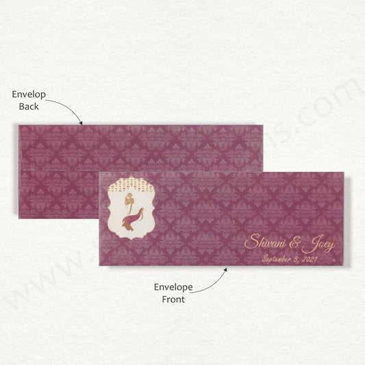 Designer Wedding Ceremony Card | A - 8