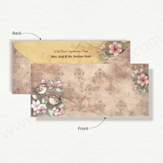 Elegant Floral Cash Envelope | G-58