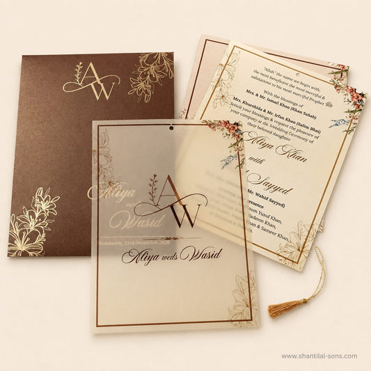 Rustic Floral Wedding Invitation | SS - 2023