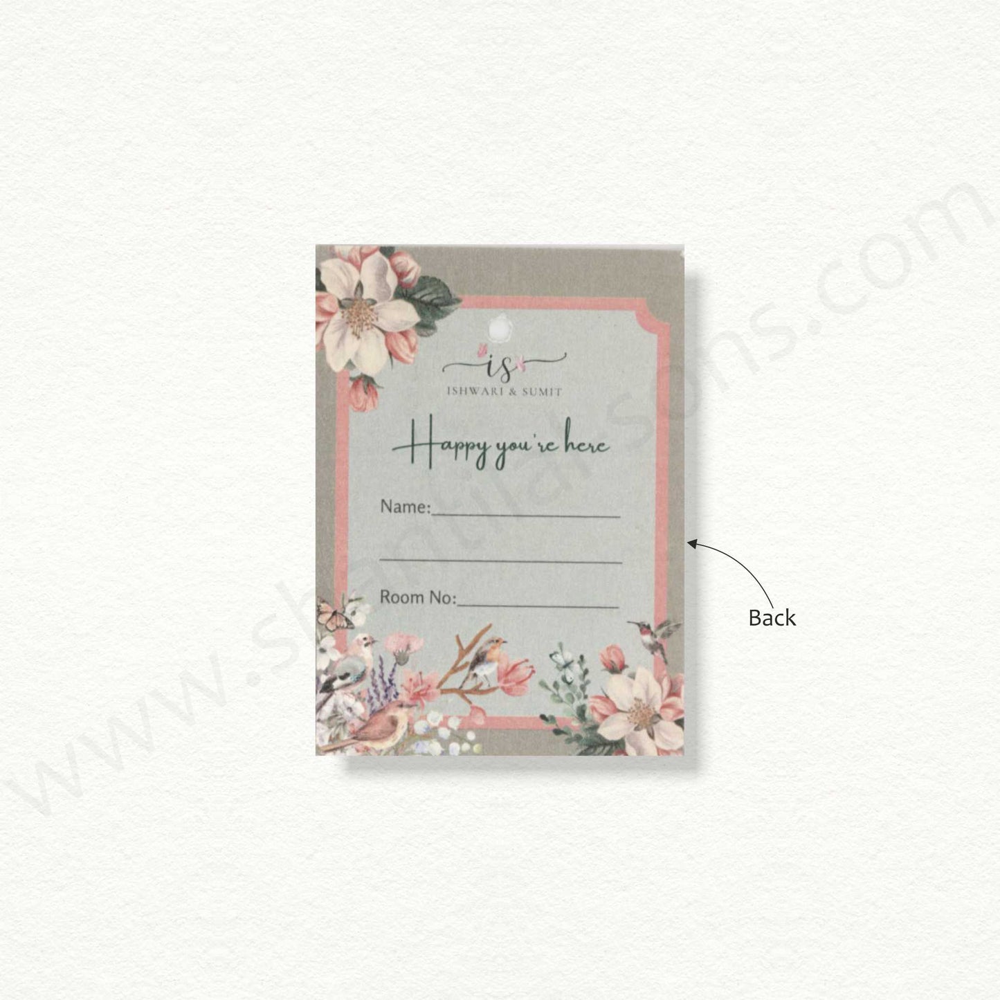 Designer Floral Gift Tag | T - 13