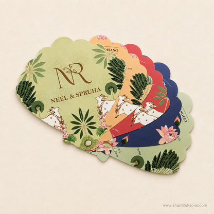 Pichwai Wedding Invitation | SS - 2056