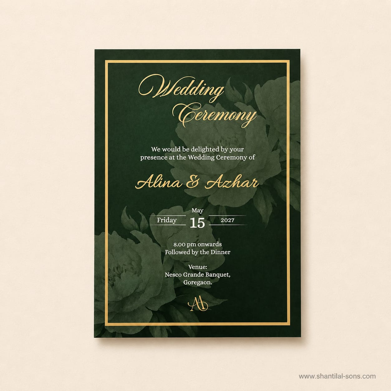 Muslim Wedding Invitation | SS - 2057