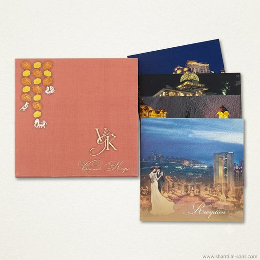 Contemporary Box Wedding Invitation |SS-8105