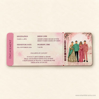 Travel Story Wedding Passport Invitation | SS- 2070 -A
