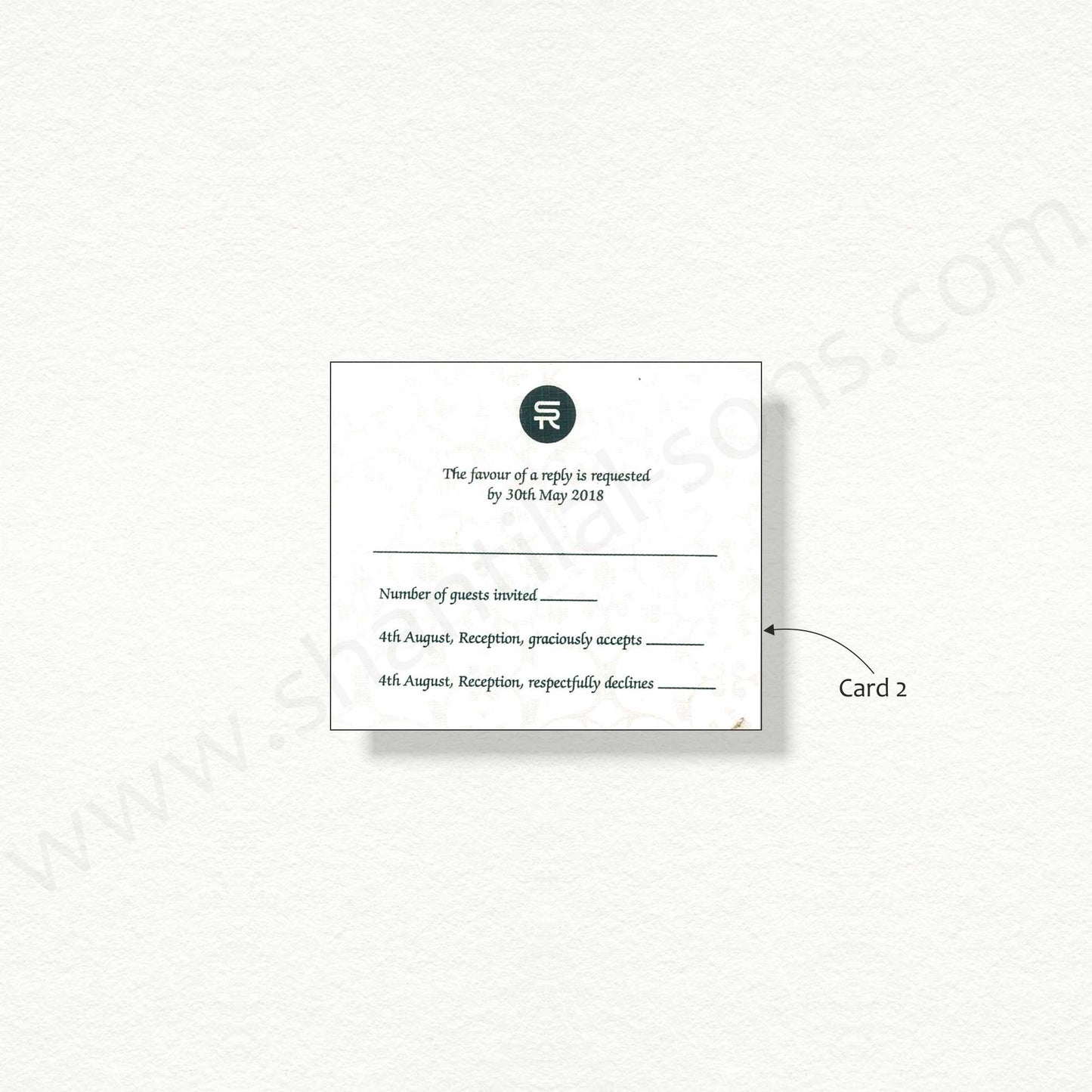 Designer RSVP Card | R - 2