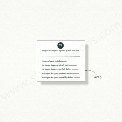 Designer RSVP Card | R - 2