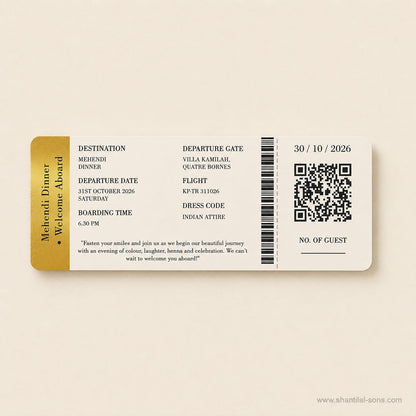 Travel Story Wedding Passport Invitation | SS-