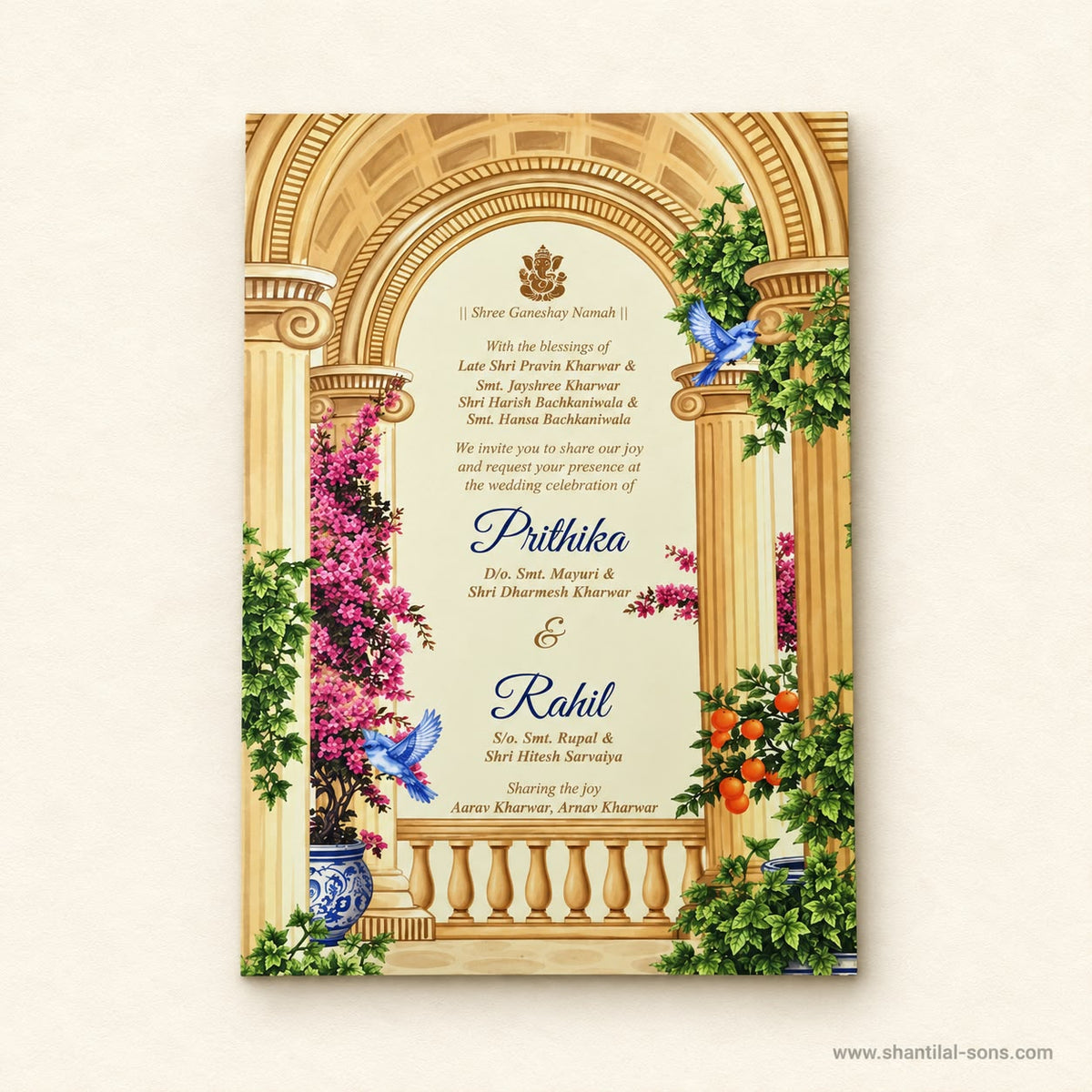 Pichwai Wedding Invitation | SS - 2065