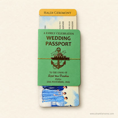 Travel Story Wedding Passport Invitation | SS- 2070 -A