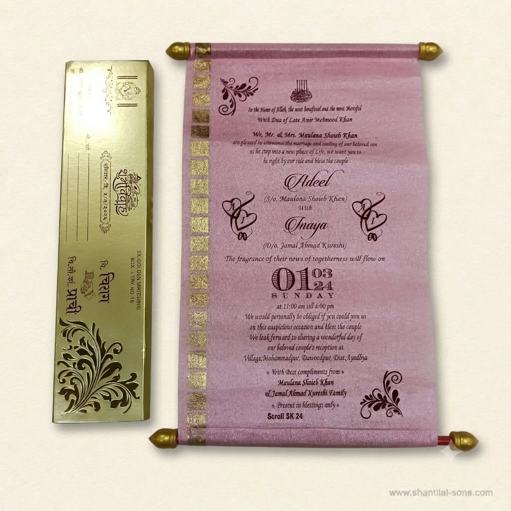 Elegant Scroll Invitation | SSR- 54