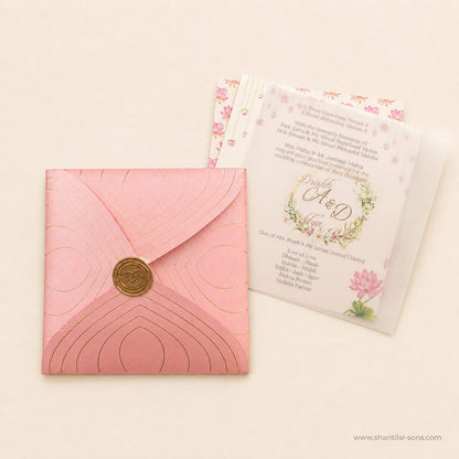 Petal Shaped Creative Wedding Invitation |  SS - 8020