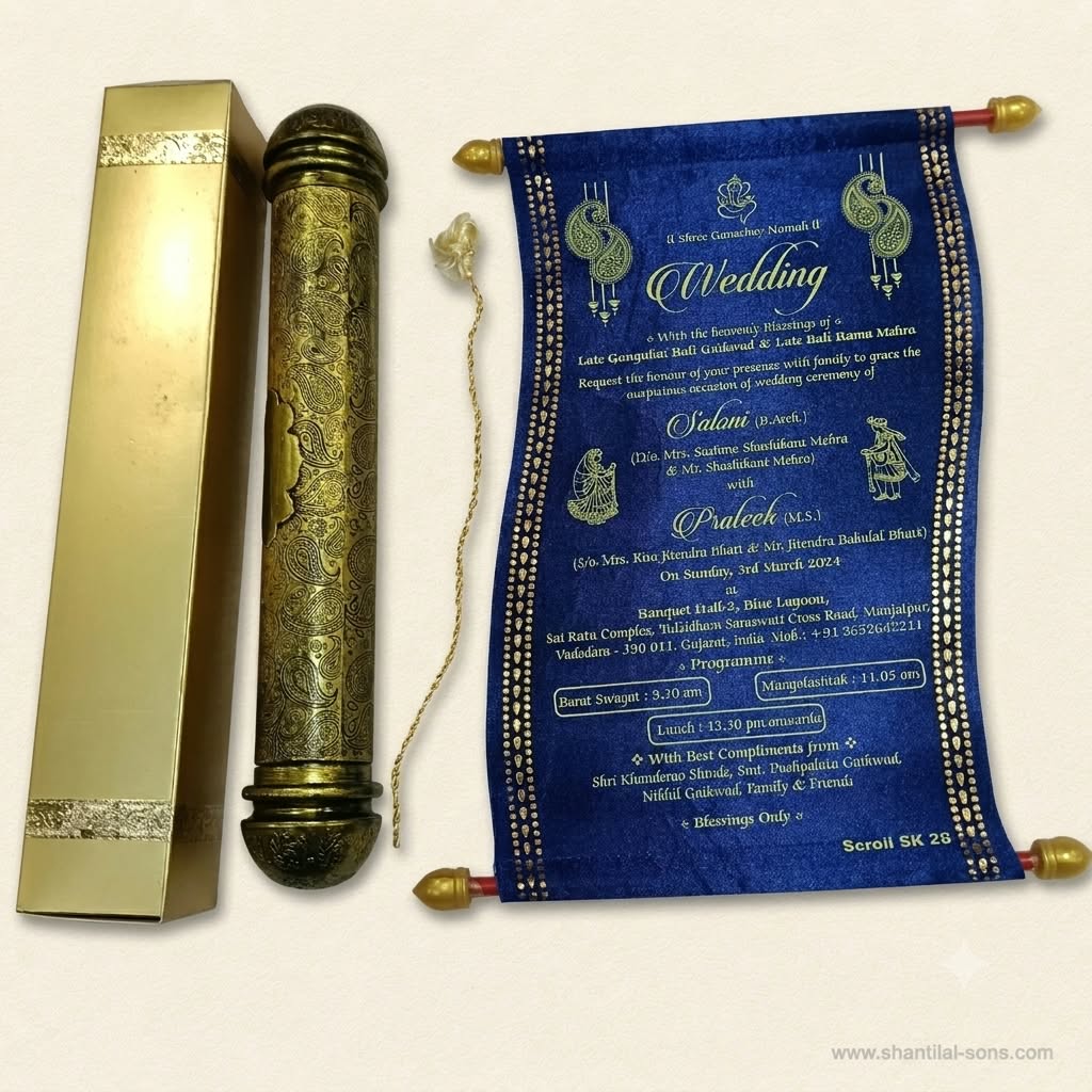 Elegant Scroll Invitation | SSR- 72