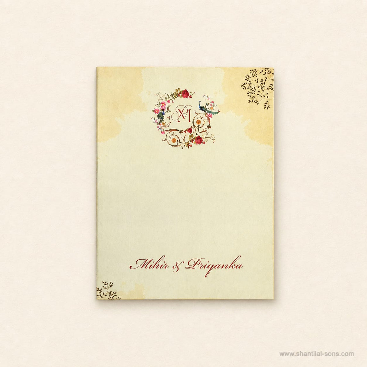Pichwai Wedding Card with Shreenathji | SS - 8001