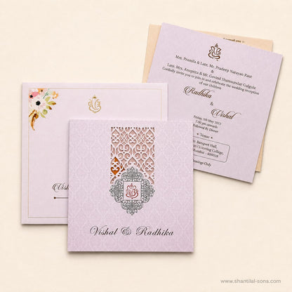 Lasercut Wedding Cards in Pastel theme |  SS - 9008