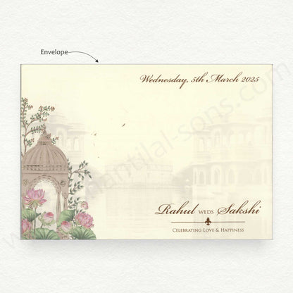Designer Laser Cut Wedding Card | 3365