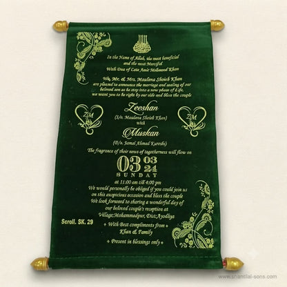 Elegant Scroll Invitation | SSR- 60