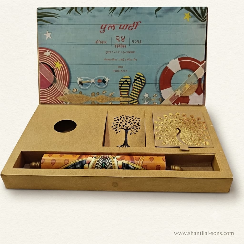 Traditional Wedding Invitation Gift Box | SS-3508