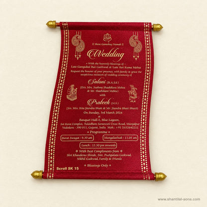 Elegant Scroll Invitation | SSR- 52