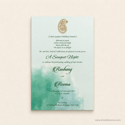 Designer Cards with Splash of Colours | SS - 9006