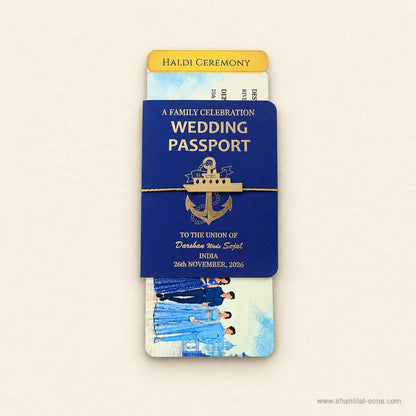 Travel Story Wedding Passport Invitation | SS- 2070 -B