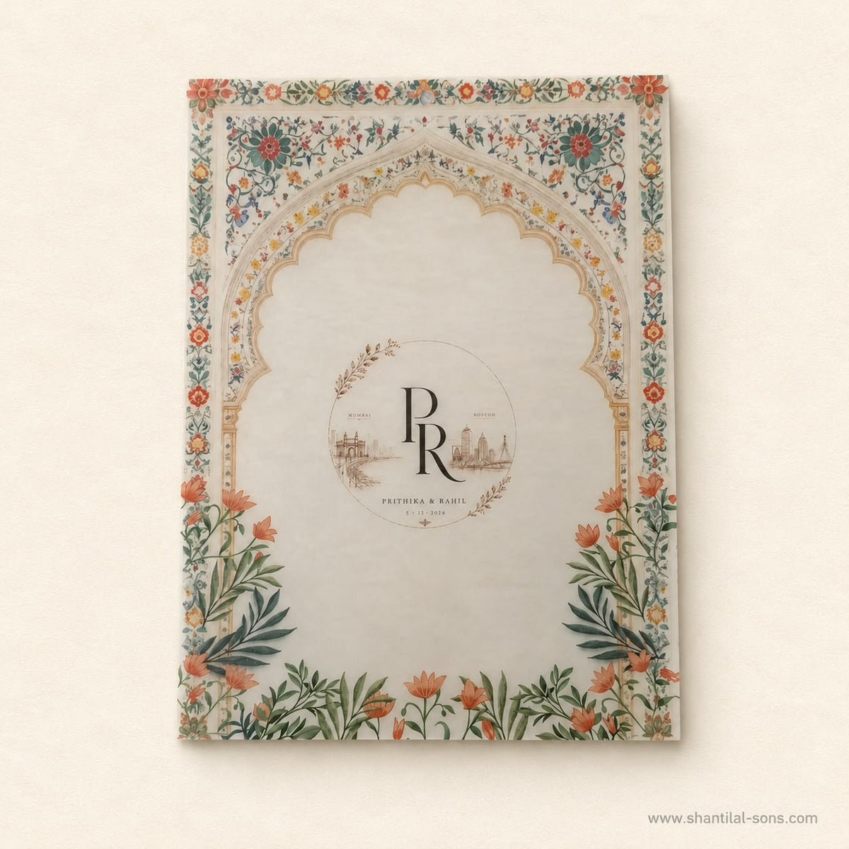 Pichwai Wedding Invitation | SS - 2065