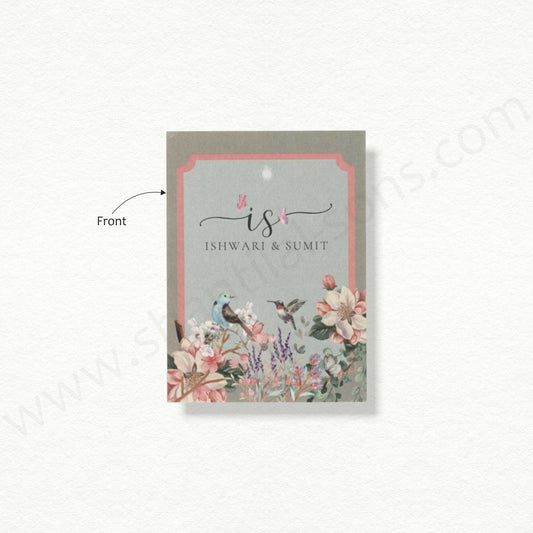Designer Floral Gift Tag | T - 13