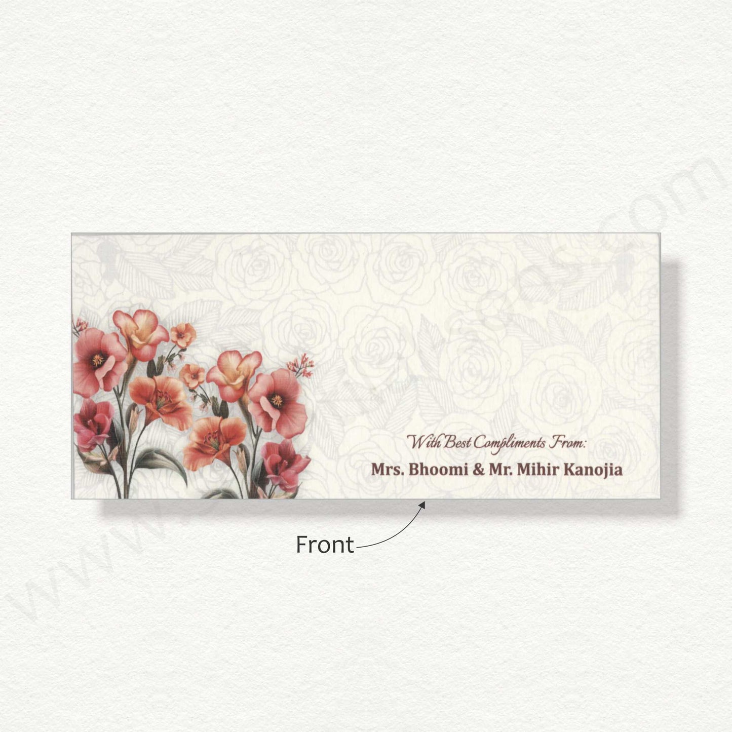 Designer Floral Cash Envelope | G-74