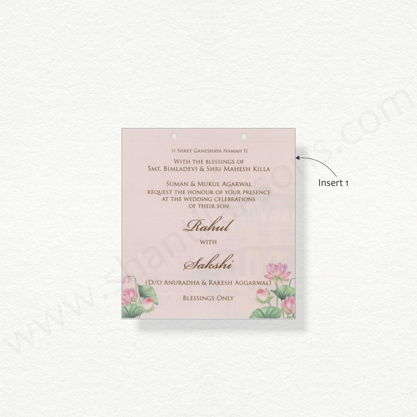 Designer Laser Cut Wedding Card | 3365