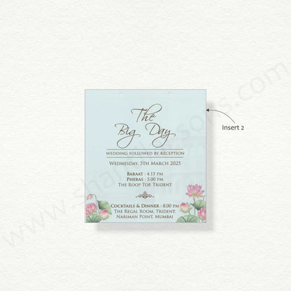 Designer Laser Cut Wedding Card | 3365