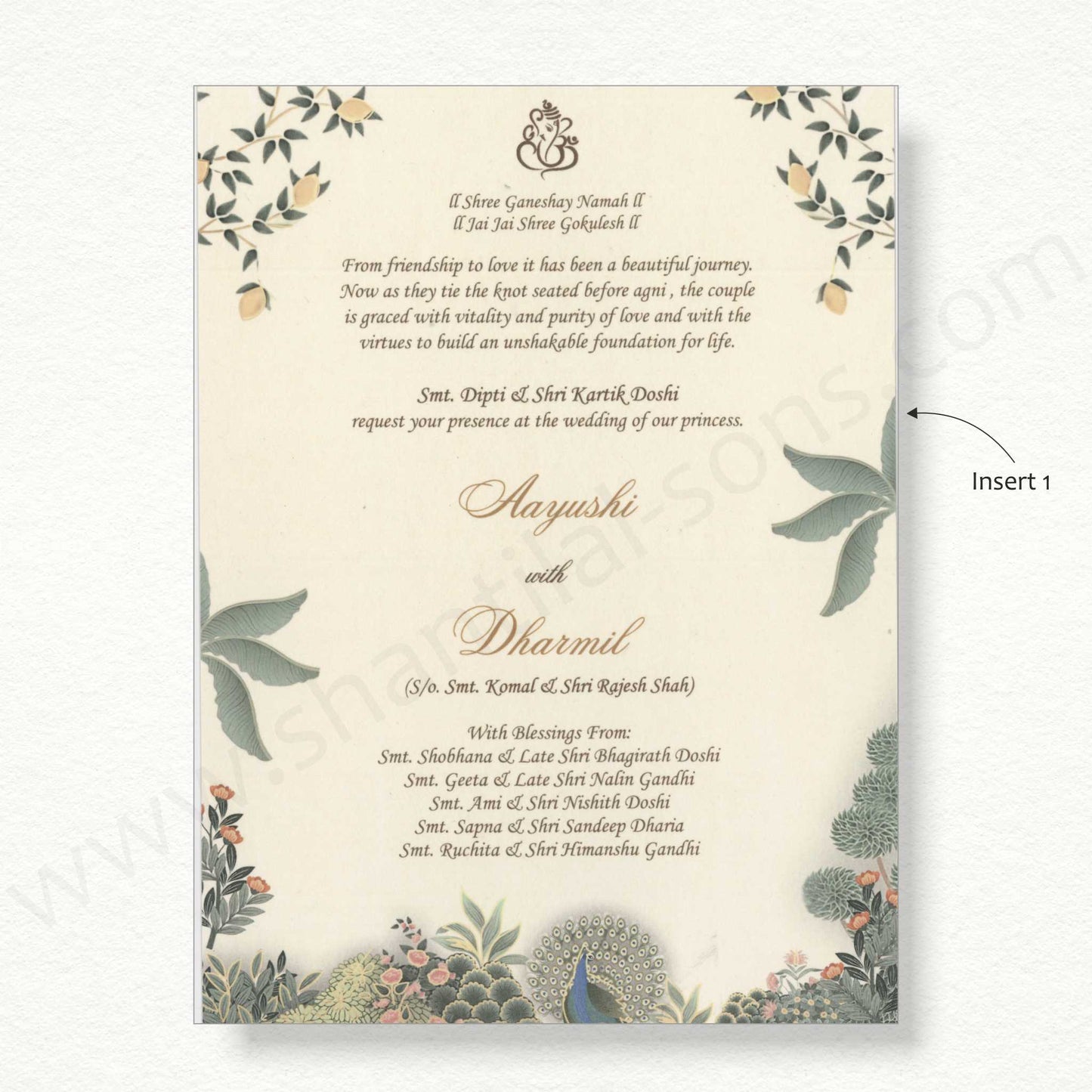 Exquisite Pichwai Art: Theme-Based Concept Card | SS - 8016 A