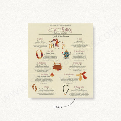Designer Wedding Ceremony Card | A - 8