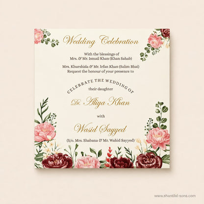 Premium Floral Invitation |SS-2024